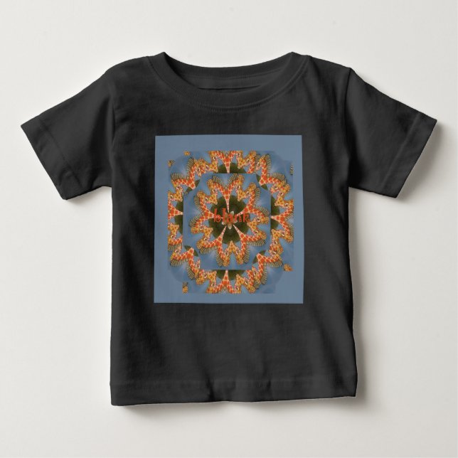 Giraffe Abstract Art Print Baby T-Shirt (Front)
