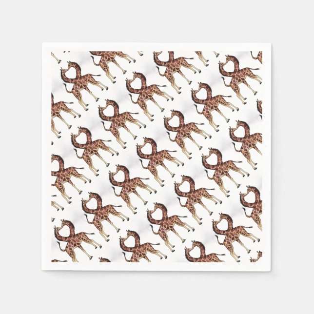 Giraffe Africa Personalise Destiny Destiny'S Napkin (Front)