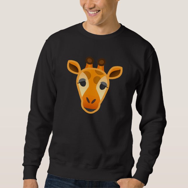 Giraffe  African Animal Giraffe Sweatshirt (Front)