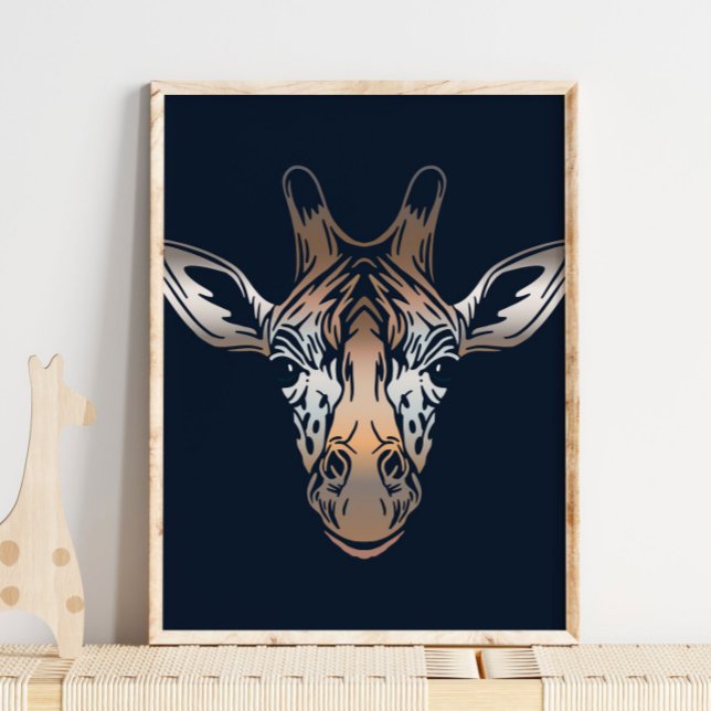 Giraffe African Print | Elegant Giraffe Animal Art (Creator Uploaded)