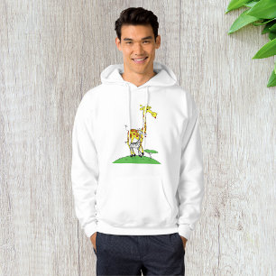 Giraffe And A Zebra Mens Hoodie