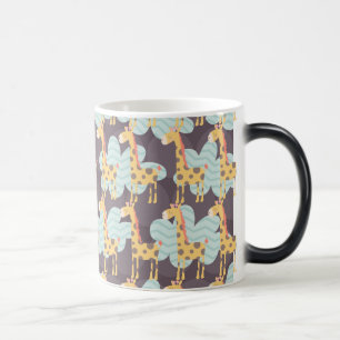 Giraffe and Clouds Magic Mug