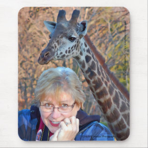 Giraffe and Jean Mouse Pad