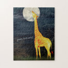 Giraffe and Moon | Custom Photo Puzzle Gift Box