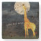 Giraffe and Moon | Custom Stone Drink Coaster