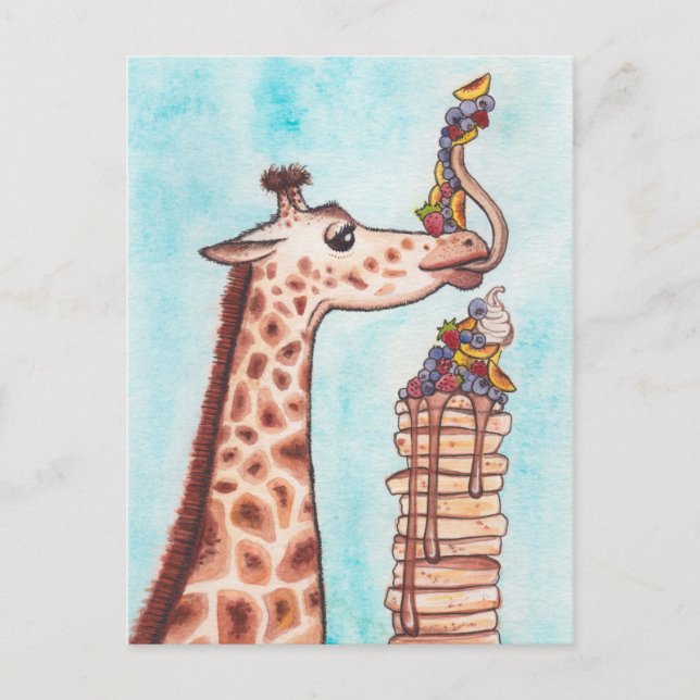 Giraffe and Pancakes Postcard (Front)