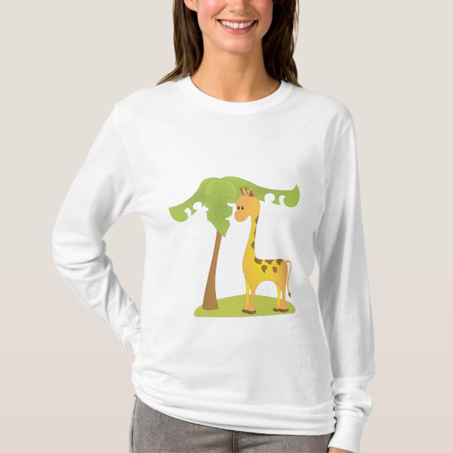 Giraffe and Tree T-Shirt (Front)