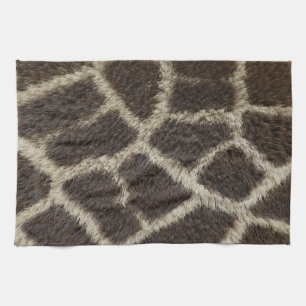 giraffe animal fur skin texture wild leather patte tea towel