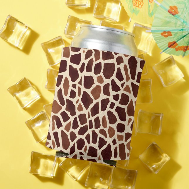 Giraffe Animal Pattern Can Cooler (In Situ Summer)