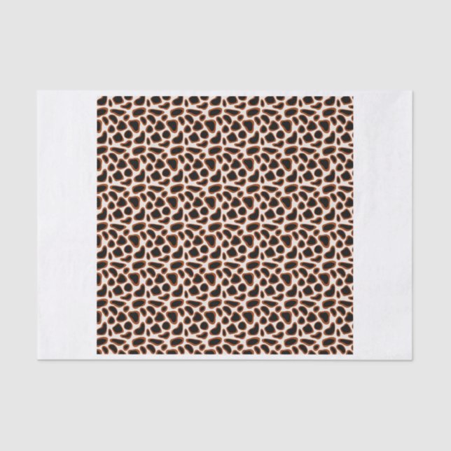 Giraffe Animal Print Pattern Tissue Paper (Front)