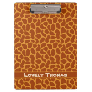 Giraffe Animal Skin Clipboard