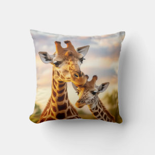 Giraffe Animal Wild Beauty Freedom Wilderness Art Cushion