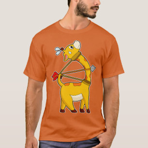 Giraffe Archer Arrow Bow T-Shirt