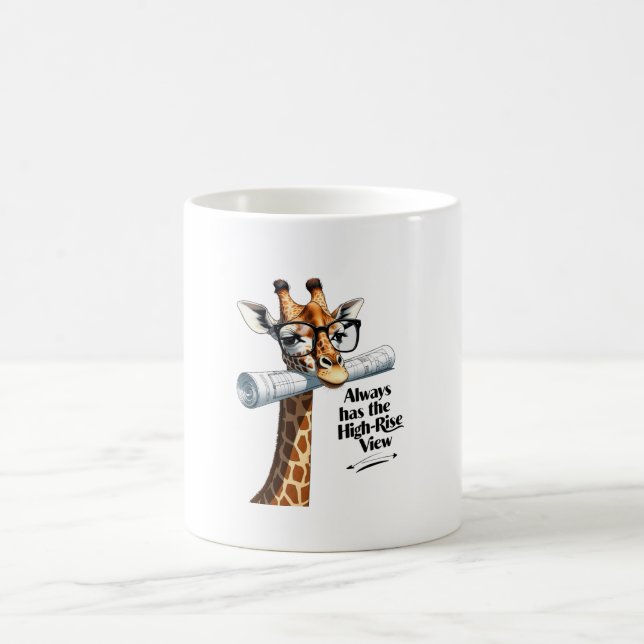 Giraffe Architect Mug – funny (Center)