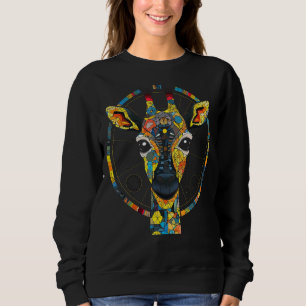 Giraffe Artwork Colourful - Polygon Animals Zoo Gi Sweatshirt