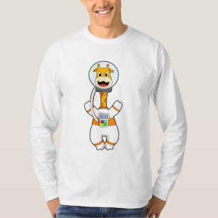 Giraffe as Astronaut in Costume T-Shirt