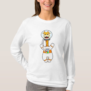 Giraffe as Astronaut in Costume T-Shirt