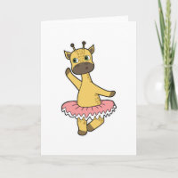 Giraffe as Ballerina at Ballet with Skirt