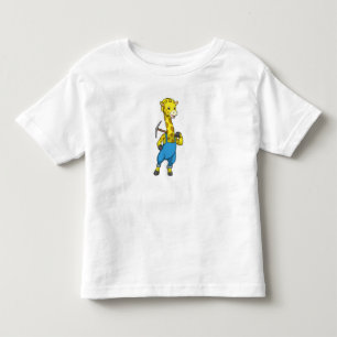 Giraffe as Miner with Pickaxe Toddler T-Shirt