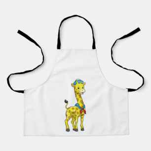 Giraffe as Sailor with Sailor hat Apron