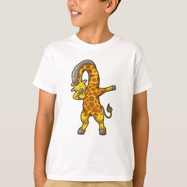 Giraffe at Hip Hop Dance Dab T-Shirt (Front)