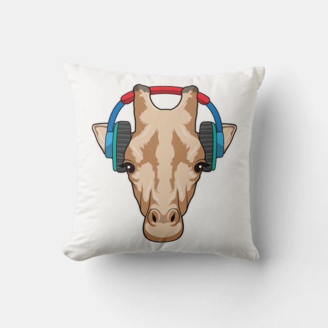Giraffe at Music with Headphone Cushion (Front)