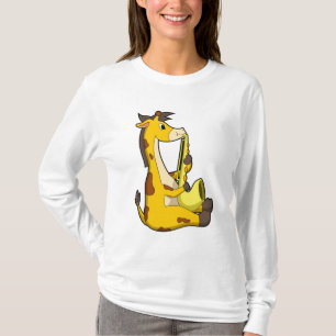 Giraffe at Music with Saxophone.PNG T-Shirt