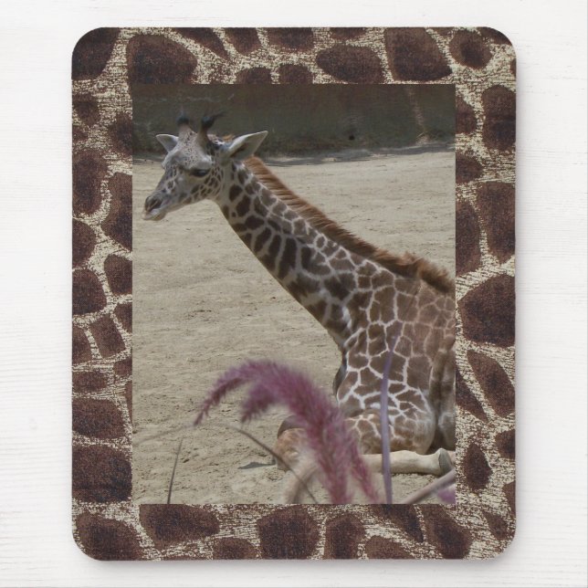 Giraffe at Rest Mouse Pad (Front)