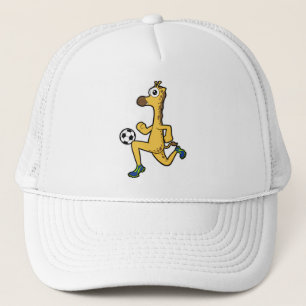 Giraffe at Soccer Sports Trucker Hat
