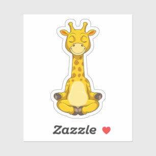 Giraffe at Yoga Meditation