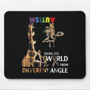 Giraffe Autism Seeing The World From Different Ang Mouse Pad
