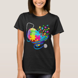 Giraffe Autism Seeing World Different Angle Awaren T-Shirt