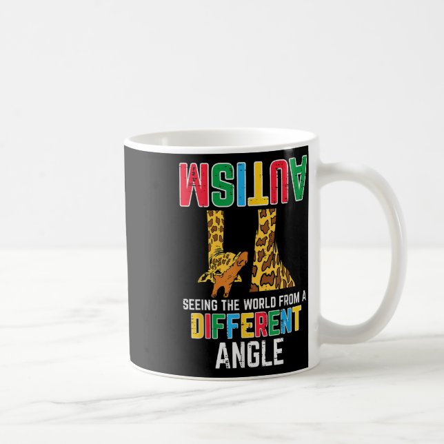 Giraffe Autism Seeing World Different Angle Coffee Mug (Right)
