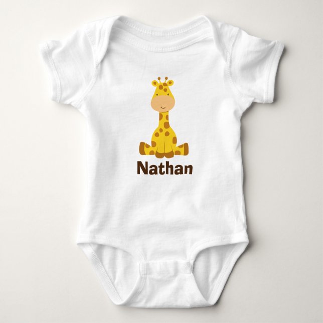 Giraffe Baby Bodysuit (Front)
