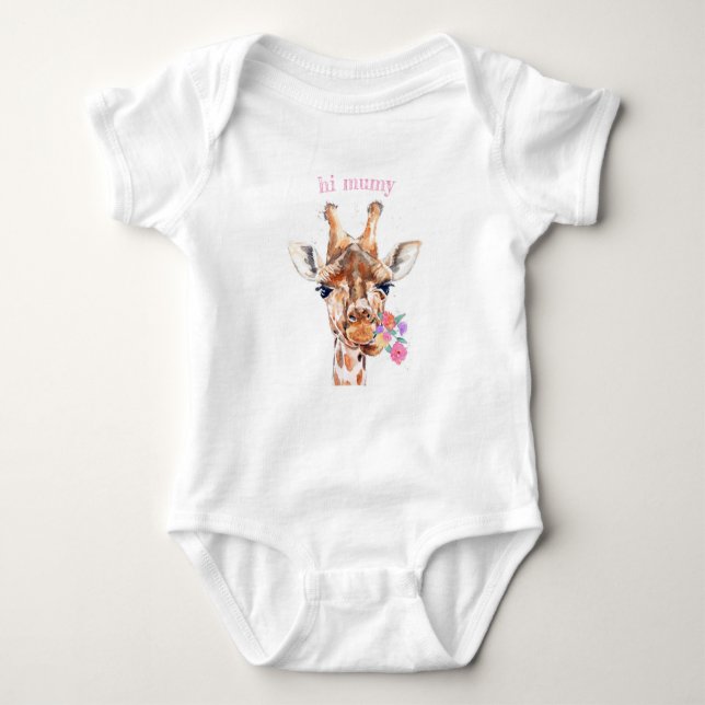 giraffe baby bodysuit (Front)