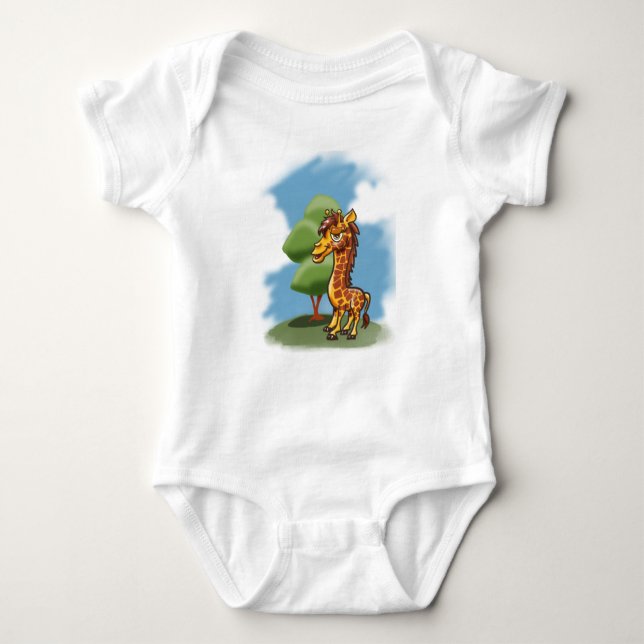 Giraffe Baby Bodysuit (Front)