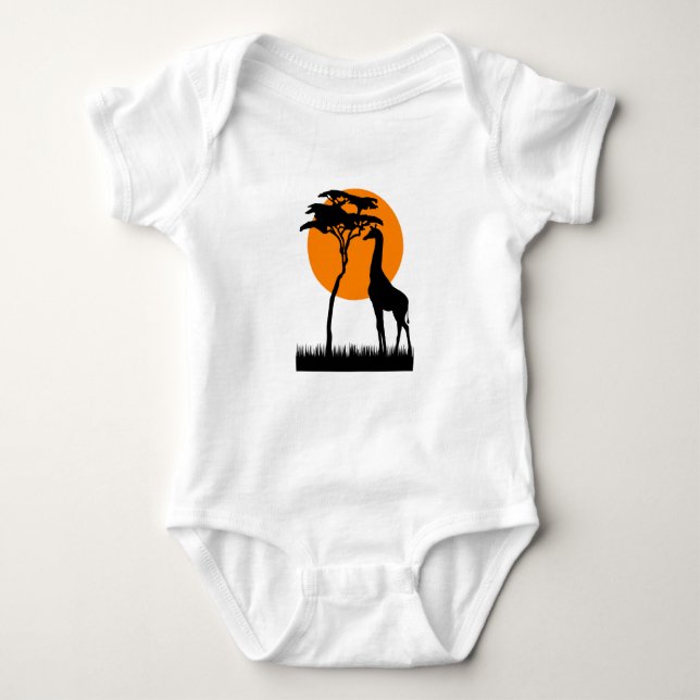 Giraffe Baby Bodysuit (Front)