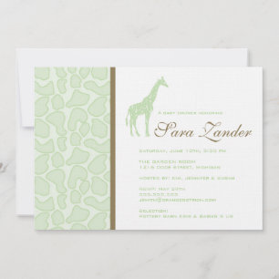 Giraffe Baby Shower Invitation