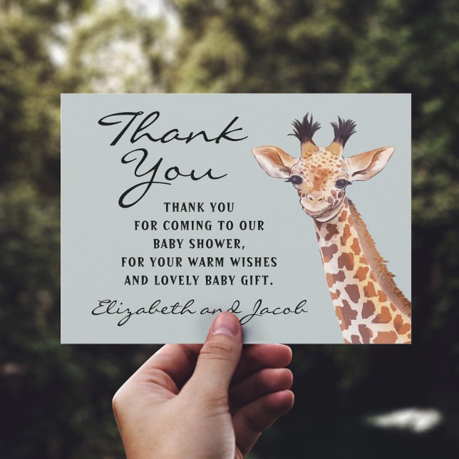Giraffe Baby Shower Thank You  (Creator Uploaded)