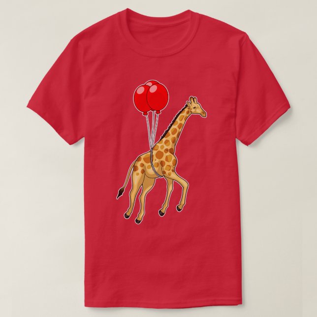 Giraffe Balloon T-Shirt (Design Front)