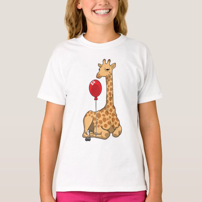 Giraffe Balloon T-Shirt (Front)