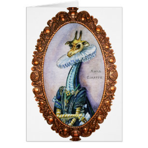 Giraffe Baroque portrait