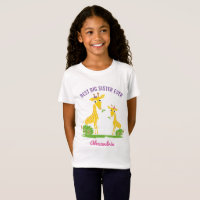 Giraffe Best Big Sister Ever Sisters Personalised