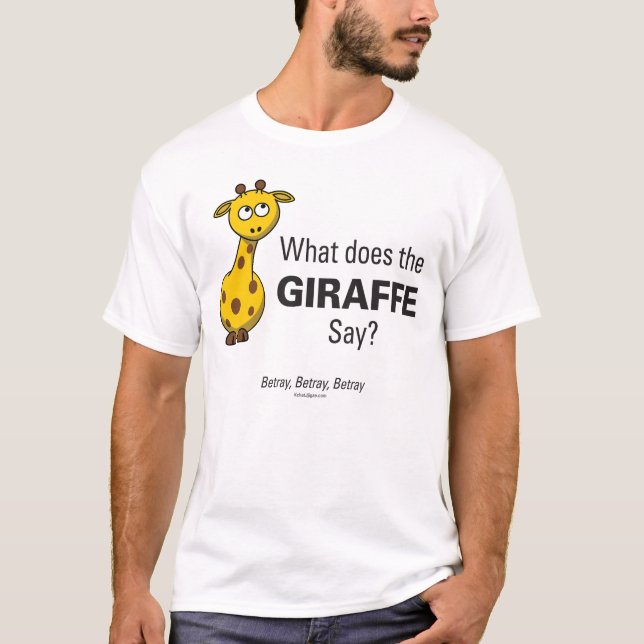Giraffe Betray Men's Basic T-Shirt (Front)
