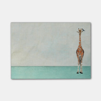 GIRAFFE & BIRD Post It Note