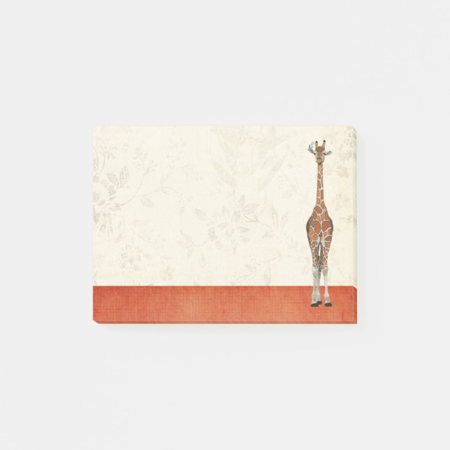 GIRAFFE & BIRD Post It Note (Front)