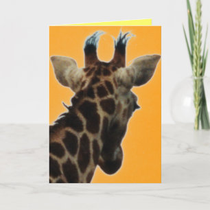 giraffe birthday card