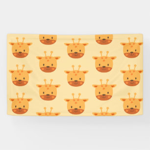 Giraffe Birthday Kids Art Banner