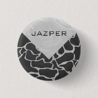 Giraffe Black and Light Grey Monogram