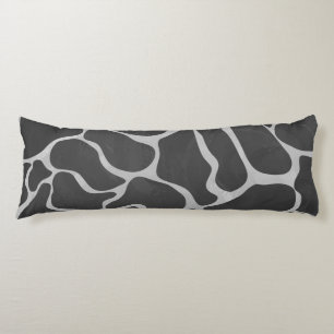 Giraffe Black and Light Grey Print Body Cushion